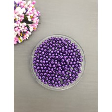Бусины 6 мм (цвет фиолетовый) 10 грамм