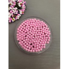 Бусины 6 мм (цвет светло-розовый) 10 грамм
