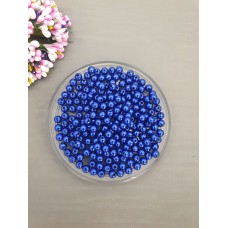 Бусины 6 мм (цвет синий) 10 грамм