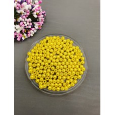 Бусины 6 мм (цвет желтый) 10 грамм