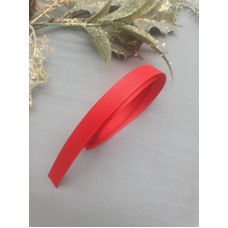 Репсовая лента 10 мм "Премиум" (цвет №250) красный