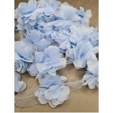 Шифоновые цветы (цвет дымчато-синий)