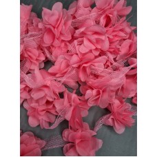 Шифоновые цветы (цвет ярко-розовый)