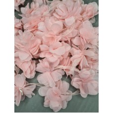 Шифоновые цветы (цвет розовый персик)
