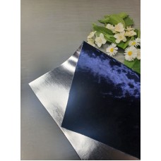 Двухсторонний материал (цвет серебро/темно-синий)