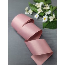Двухсторонняя хлопковая лента 38 мм (пыльно-розовый)