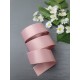 Двухсторонняя хлопковая лента 25 мм (пыльно-розовый)