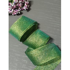 Парчовая лента 40 мм (цвет зеленый)