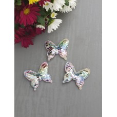 Патч "Бабочка с двухсторонними пайетками" цвет мультиколор