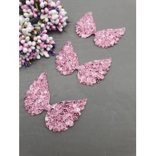 Крылышки с пайетками (цвет розовый)