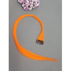 Однотонная прядь на зажиме цвет 12 (оранжевый)