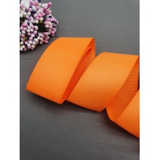 Репсовая лента 40 мм (цвет №10) оранжевый