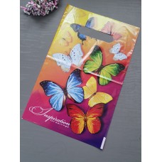 Подарочный пакет "Бабочки" 20*30 см